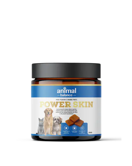 Power Skin - Pelo & Derme - Suplemento em Flexbites Palatáveis - 250g