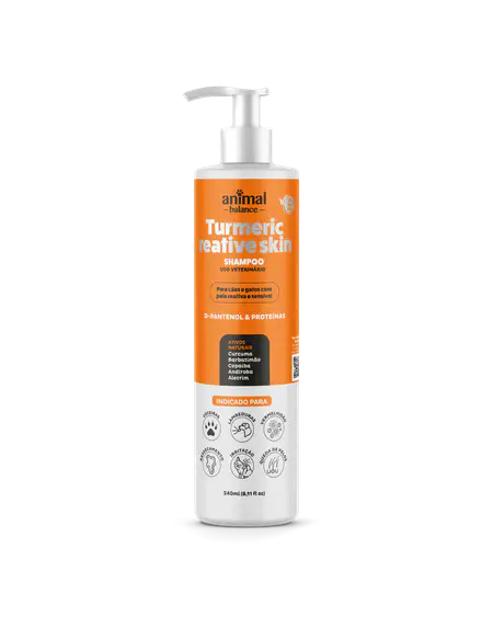 Shampoo Pet - Cúrcuma Reative Skin - 240ml