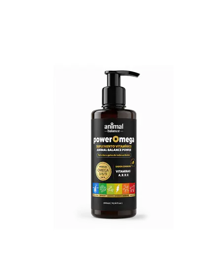 PowerOmega 3, 6 e 9 + Cúrcuma - Suplemento Vitamínico, Sabor Cordeiro 300ml - 1 und